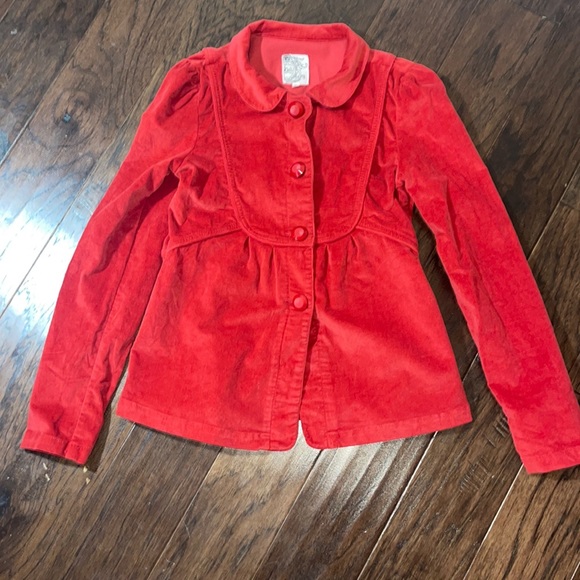 Tulle Jackets & Blazers - Tulle Anthropologie Red Corduroy Jacket